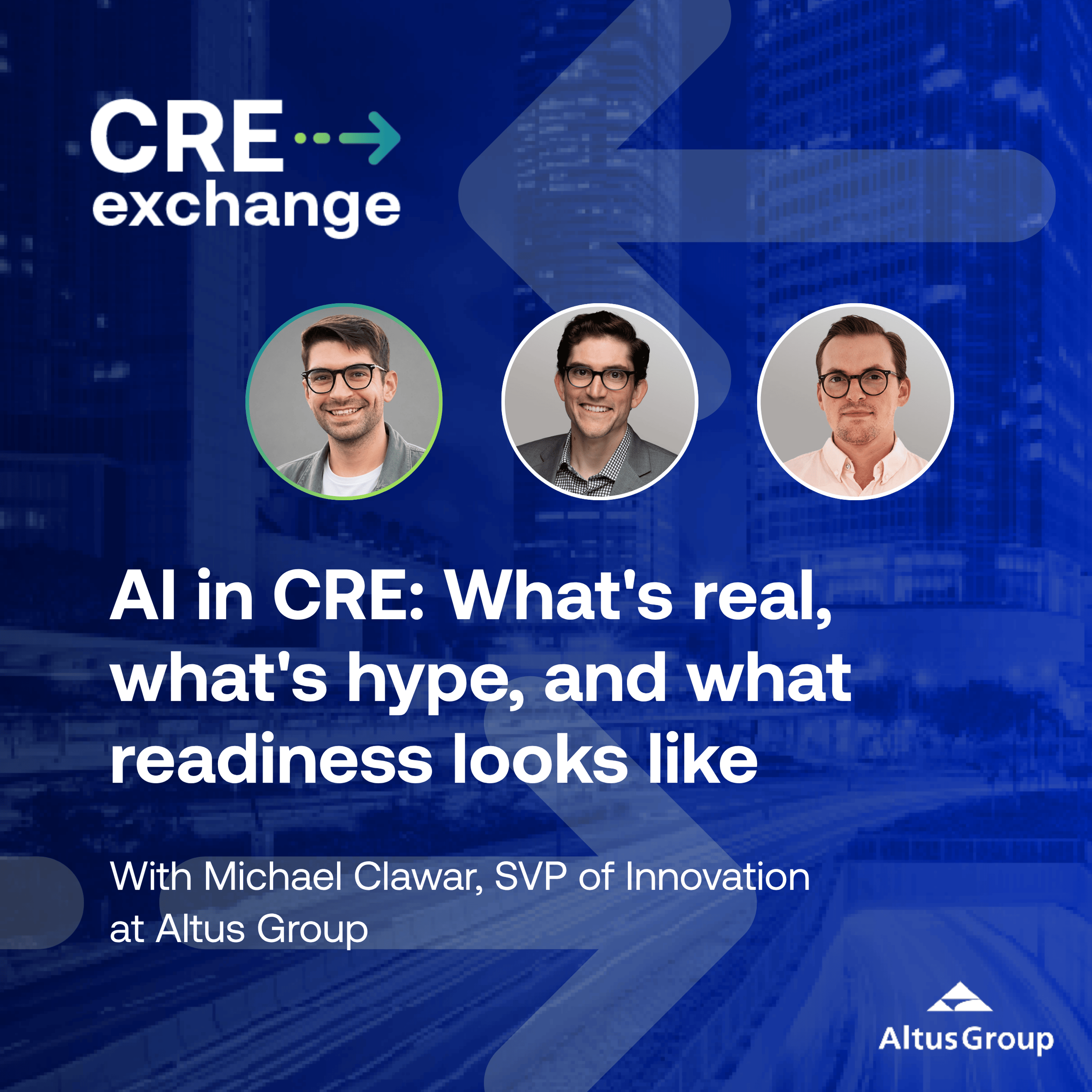 CRE Exchange episode artwork featuring Michael Clawar